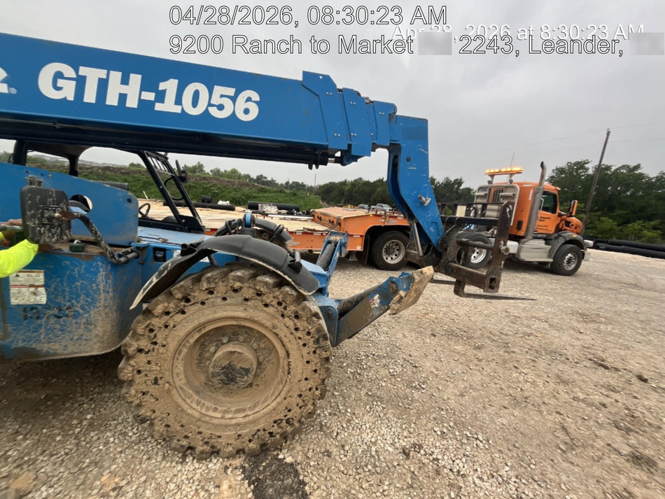 2018 Genie GTH-1056 GTH-1056 w/Open ROPS, Solid Tires, Work Lights, 60" carriage/forks, cab mesh, beacon
