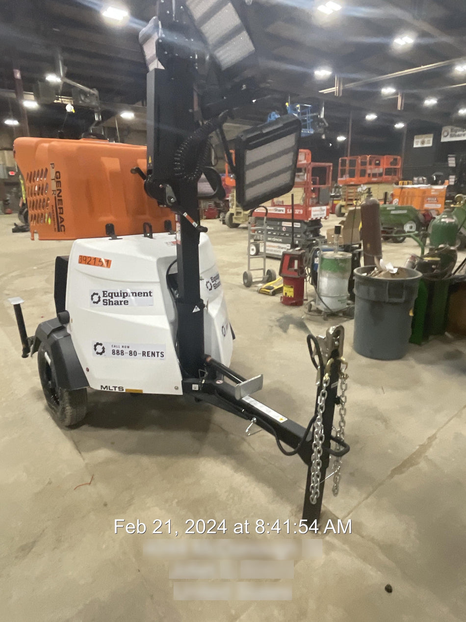 2024 Generac MLT2 Diesel, Flex Switch 120V Input, Powerzone Controller, 
(4) 320W LED Lights, 4kW Generator, 39.9 Gal Fuel Tank, 2" Ball, T3