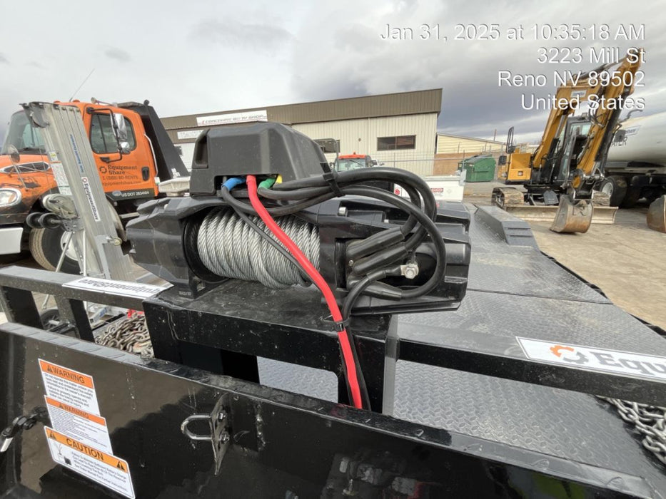 2025 TEXAS PRIDE TRAILERS 21' Lowboy Gravity Tilt Bed 14K Bumper Pull Trailer