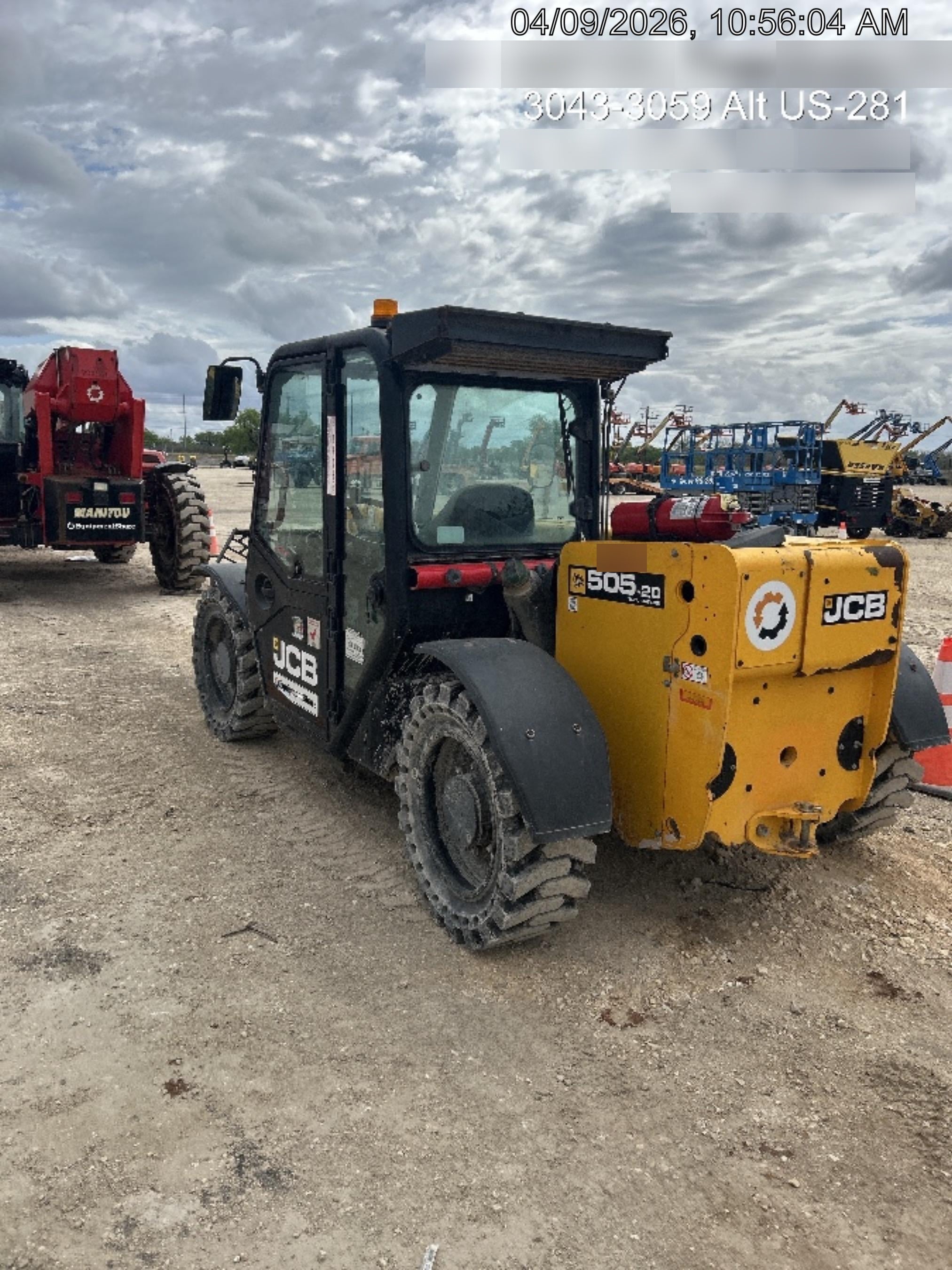 2020 JCB 505-20TC Cab/Heat/Air, Solid Tires, Work Lights, Beacon, Aux Hydraulics, Back up Alarm, ES Decals