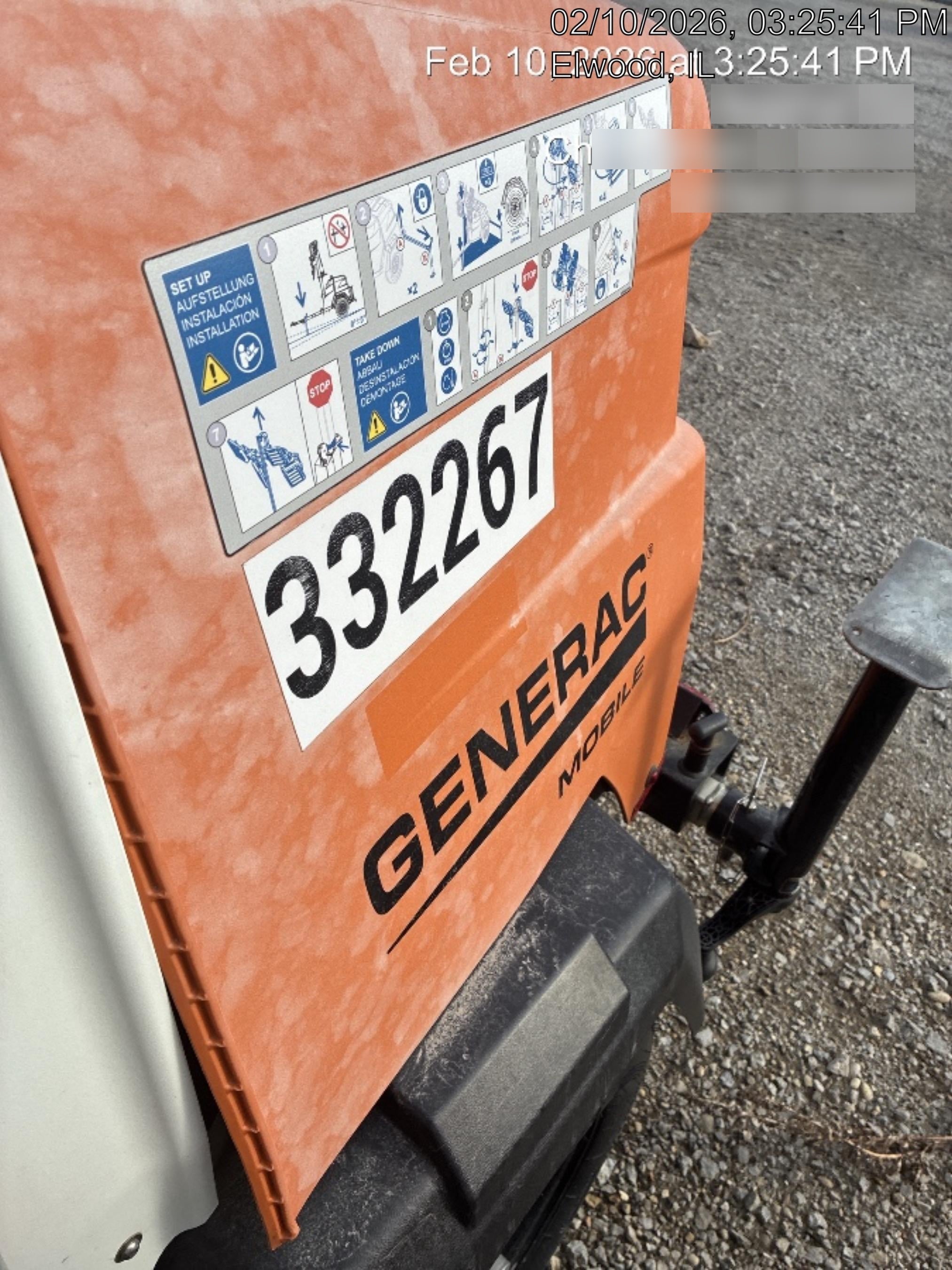 2023 Generac MLT2 Diesel, Flex Switch 120V Input, Powerzone Controller, (4) 320W LED Lights, 4kW Generator, 39.9 Gal Fuel Tank, 2" Ball, T3