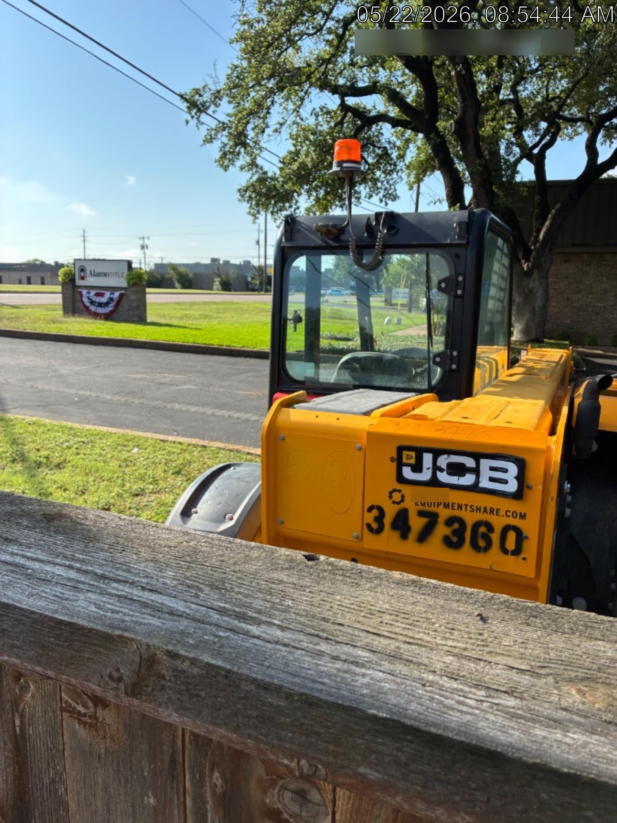 2019 JCB 510-56 Open ROPS, 74 HP, Solid Tires, Worklights, Beacon, Aux Hydraulics, Lifting Eye 66" Carriage/60" Forks