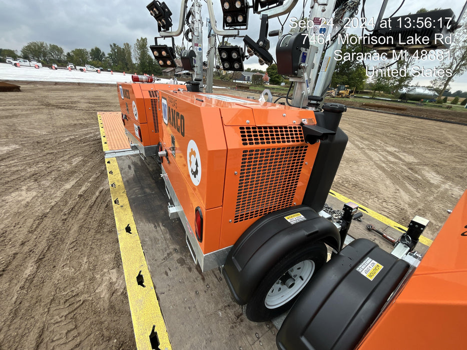 2024 Wanco WLTT-4MM4K Diesel, Deep Sea Controller, Shore Power Plug, Auto Start, (4) 350W LED Floodlights, 4kW Generator, 60 Gal Fuel Tank, 2" Ball, T3