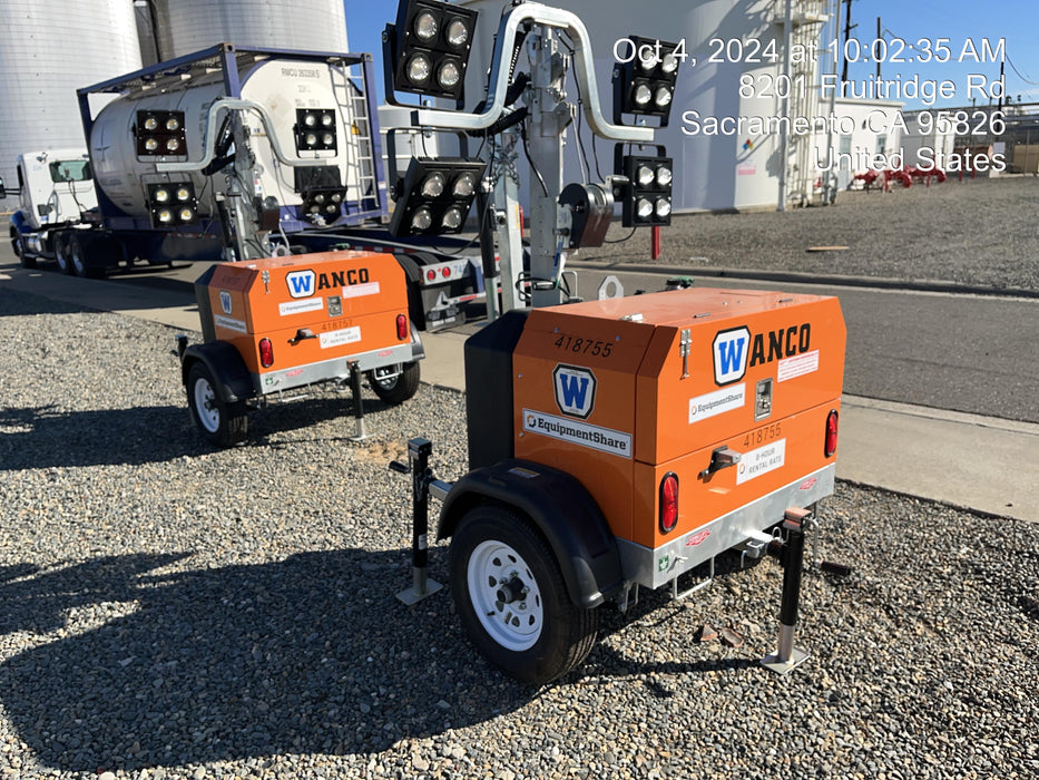 2024 Wanco WLTT-4MM4K Diesel, Deep Sea Controller, Shore Power Plug, Auto Start, (4) 350W LED Floodlights, 4kW Generator, 60 Gal Fuel Tank, 2" Ball, T3