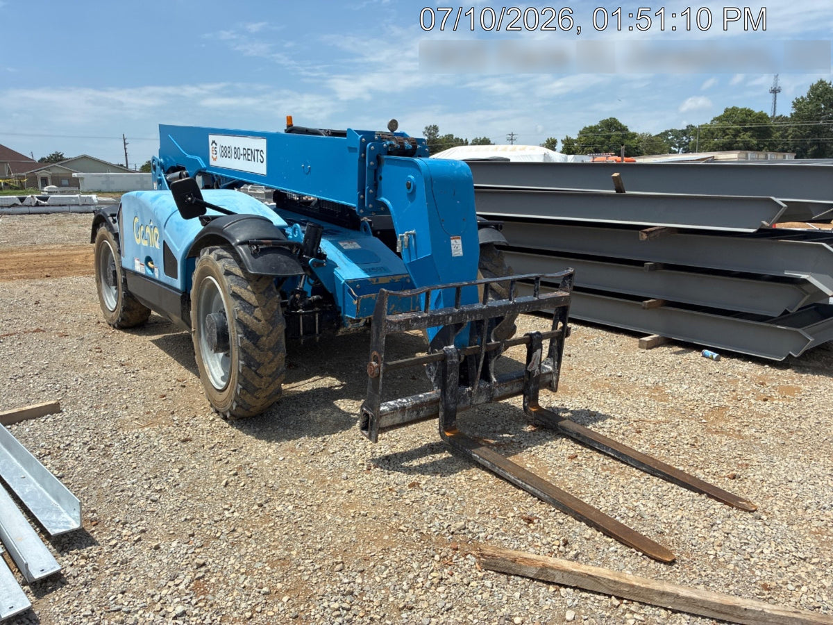 2019 Genie GTH-844 Canopy, Solid RT Tires, LED Work Lights, Beacon 60" QA Carriage, 48" Forks