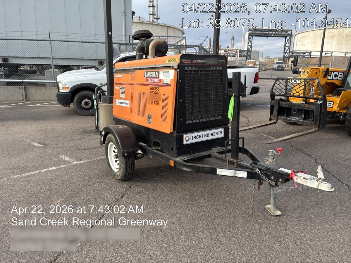 2021 Lincoln Electric Vantage 549X Ready Pak 3, ORANGE (includes trailer, cable rack, fender light kit)