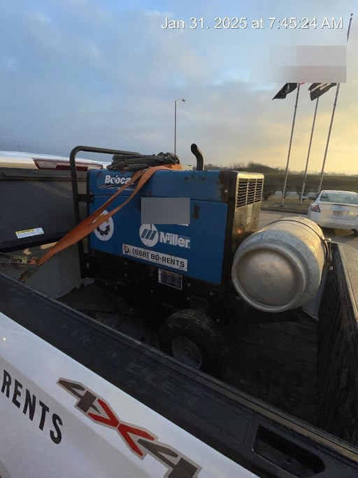 2019 Miller Electric BOBCAT 250 LP/Propane, Running Gear, Tank Bracket, Hose