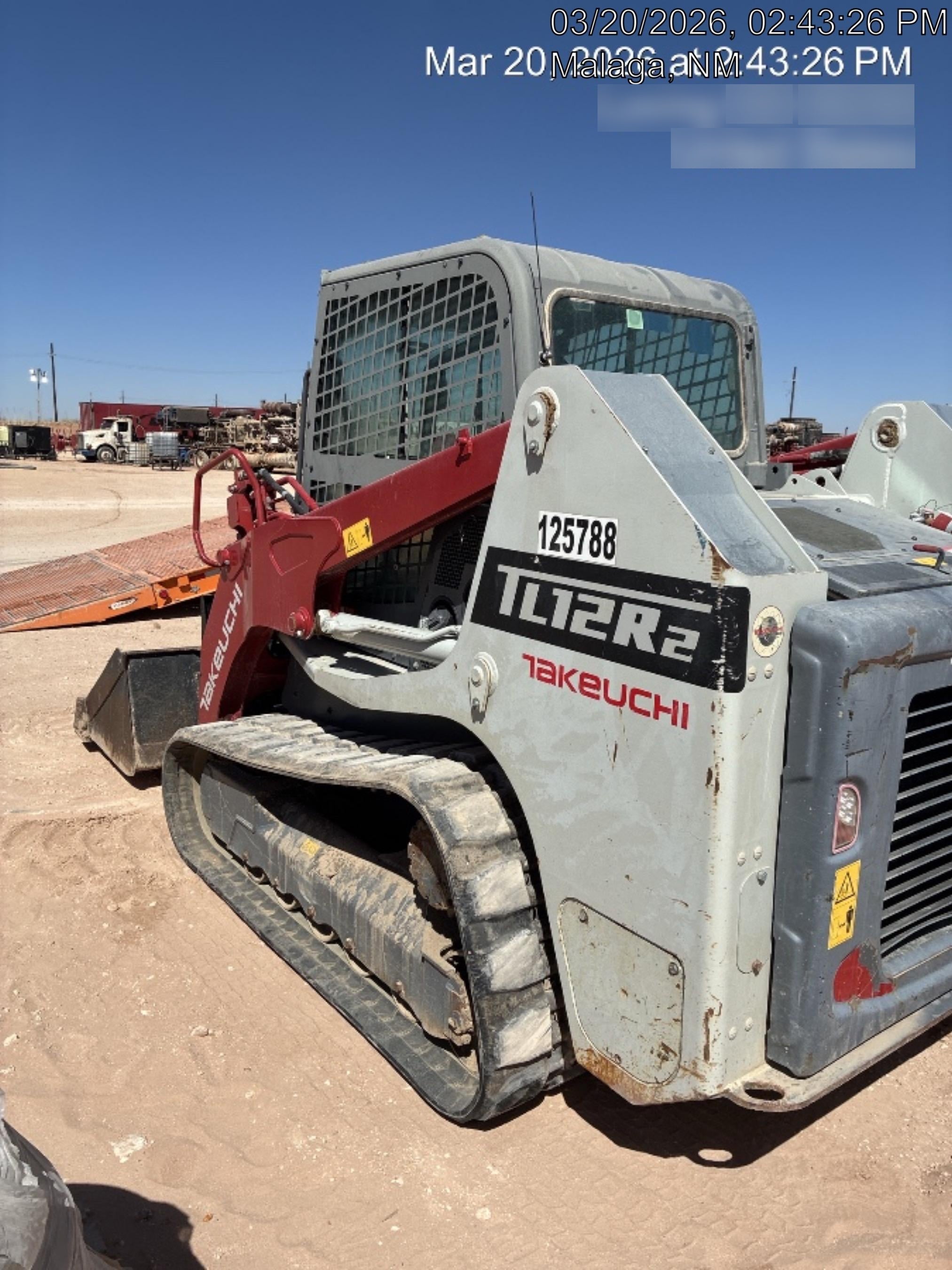 2020 Takeuchi TL12R2-CR Cab/Heat/Air, Hydraulic QC