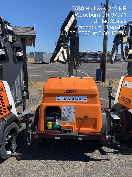 2023 Generac MLT2 Diesel, Flex Switch 120V Input, Powerzone Controller, (4) 320W LED Lights, 4kW Generator, 39.9 Gal Fuel Tank, 2" Ball, T3