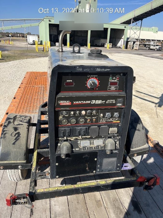 2020 Lincoln Electric Vantage 322 Welder Ready-Pak 3, w/ GPS & Decals (includes trailer, cable rack, fender light kit)
