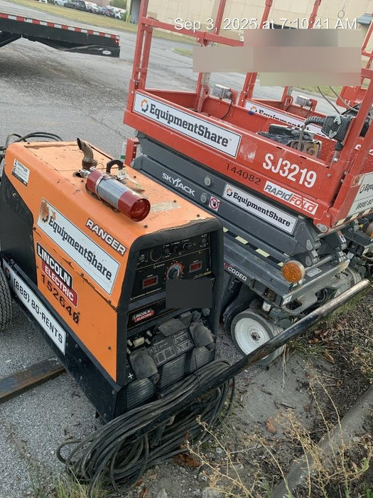 2021 Lincoln Electric Ranger 305 LPG LPG One-Pak (includes undercarriage, tank holder & tank strap) ORANGE