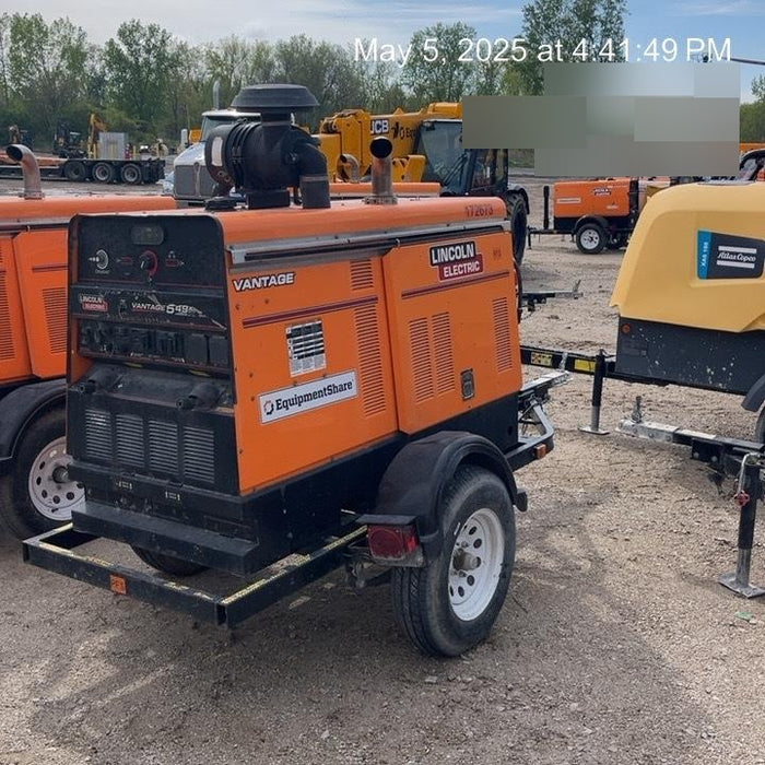 2021 Lincoln Electric Vantage 549X Ready Pak 3, ORANGE (includes trailer, cable rack, fender light kit)