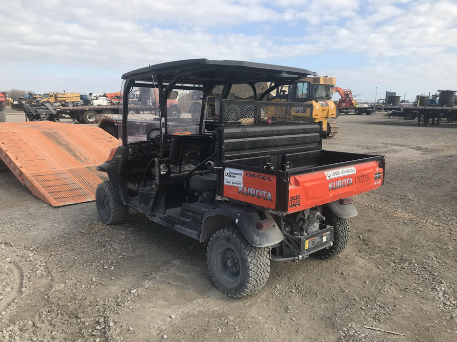 Kubota RTV-X1140W-H Canopy, 4-Seater, Diesel, Windshield Acrylic Clear, Strobe Light, Backup Alarm