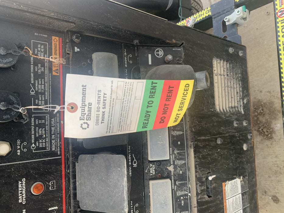 2019 Lincoln Electric Vantage 322 Ready-Pak 3, Two Wheel Trailer, Fender and Light Kit, Cable Rack