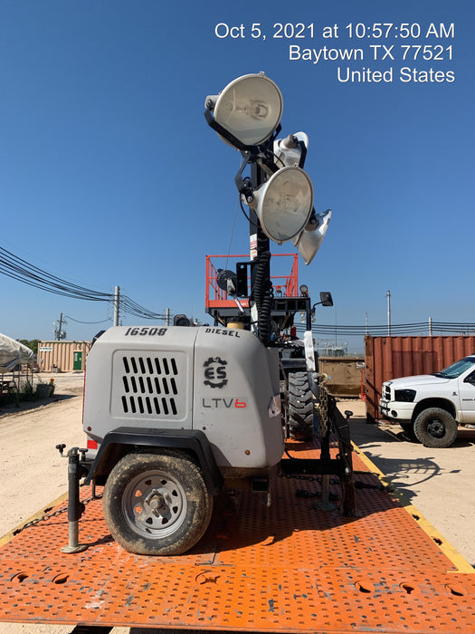2018 Wacker Neuson LTV6L-MH Wacker Neuson LTV6L Mobile Light Tower w/Fuel Level Sensor Installed