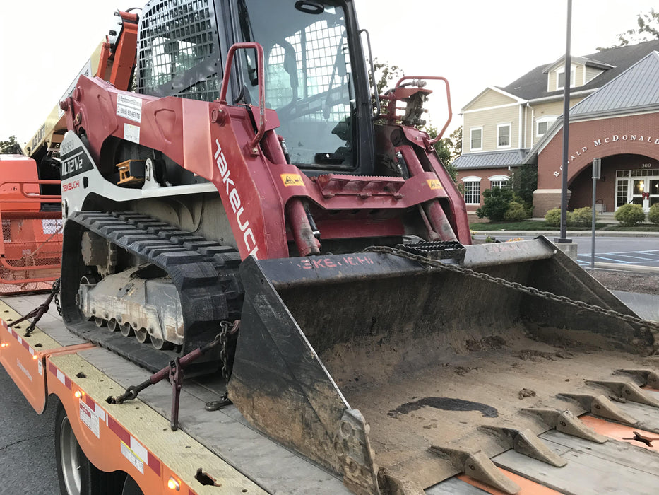 2019 Takeuchi TL12V2C Cab/Heat/Air w/Auxiliary Hydraulics, 2 Speed, Hydraulic QC 80" Tooth Bucket, 48" Pallet Forks