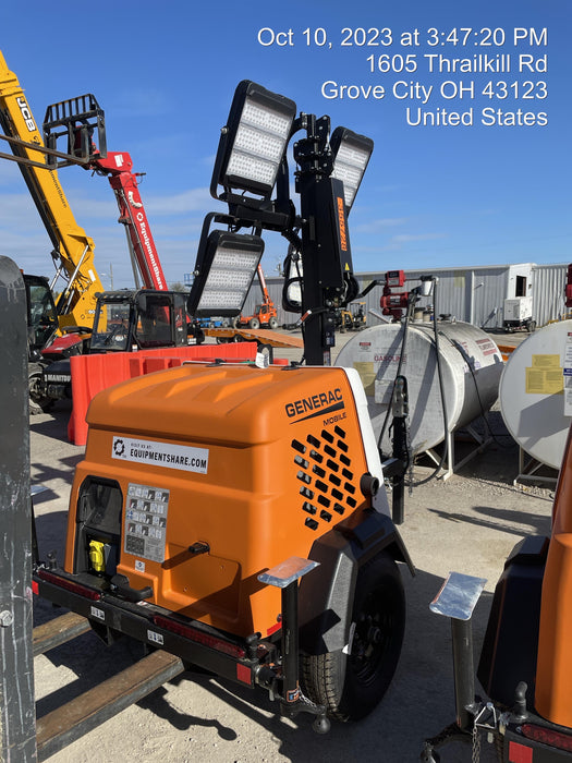 2023 Generac MLT2 Diesel, Flex Switch 120V Input, Powerzone Controller, 
(4) 320W LED Lights, 4kW Generator, 39.9 Gal Fuel Tank, 2" Ball, T3