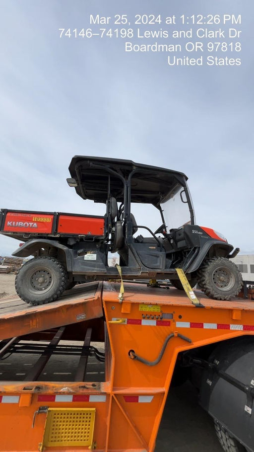 Kubota RTV-X1140W-H 4WD, LED Strobe, Windshield Acrylic Clear, Plastic Canopy, Wire Harness Kit, Backup Alarm