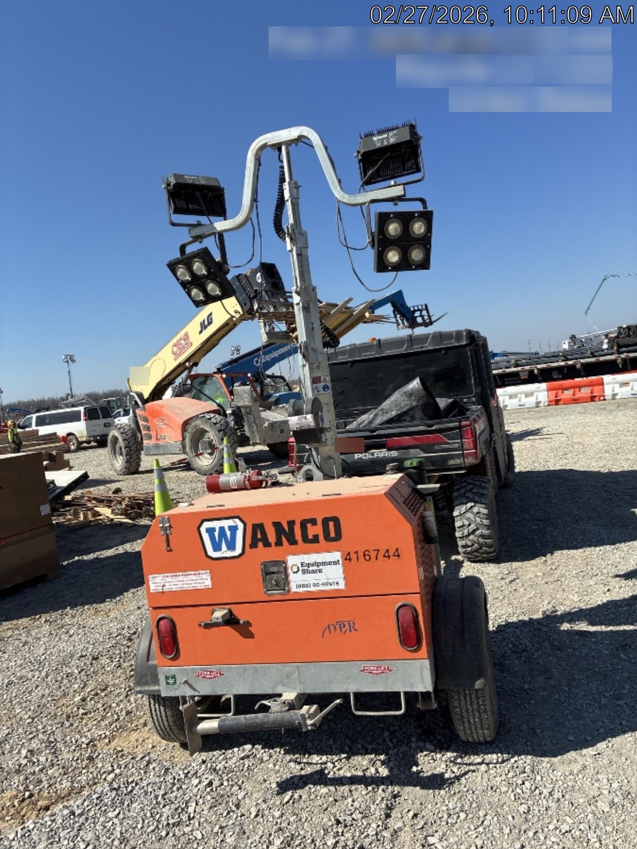 2024 Wanco WLTT-4MM4K Diesel, Deep Sea Controller, Shore Power Plug, Auto Start, (4) 350W LED Floodlights, 4kW Generator, 60 Gal Fuel Tank, 2" Ball, T3