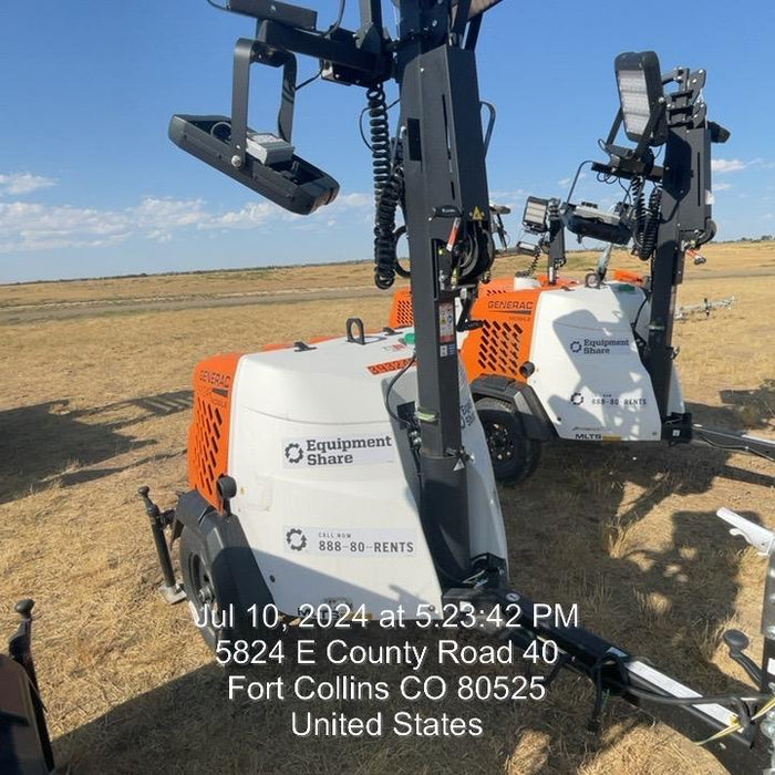 2024 Generac MLT2 Diesel, Flex Switch 120V Input, Powerzone Controller, 
(4) 320W LED Lights, 4kW Generator, 39.9 Gal Fuel Tank, 2" Ball, T3