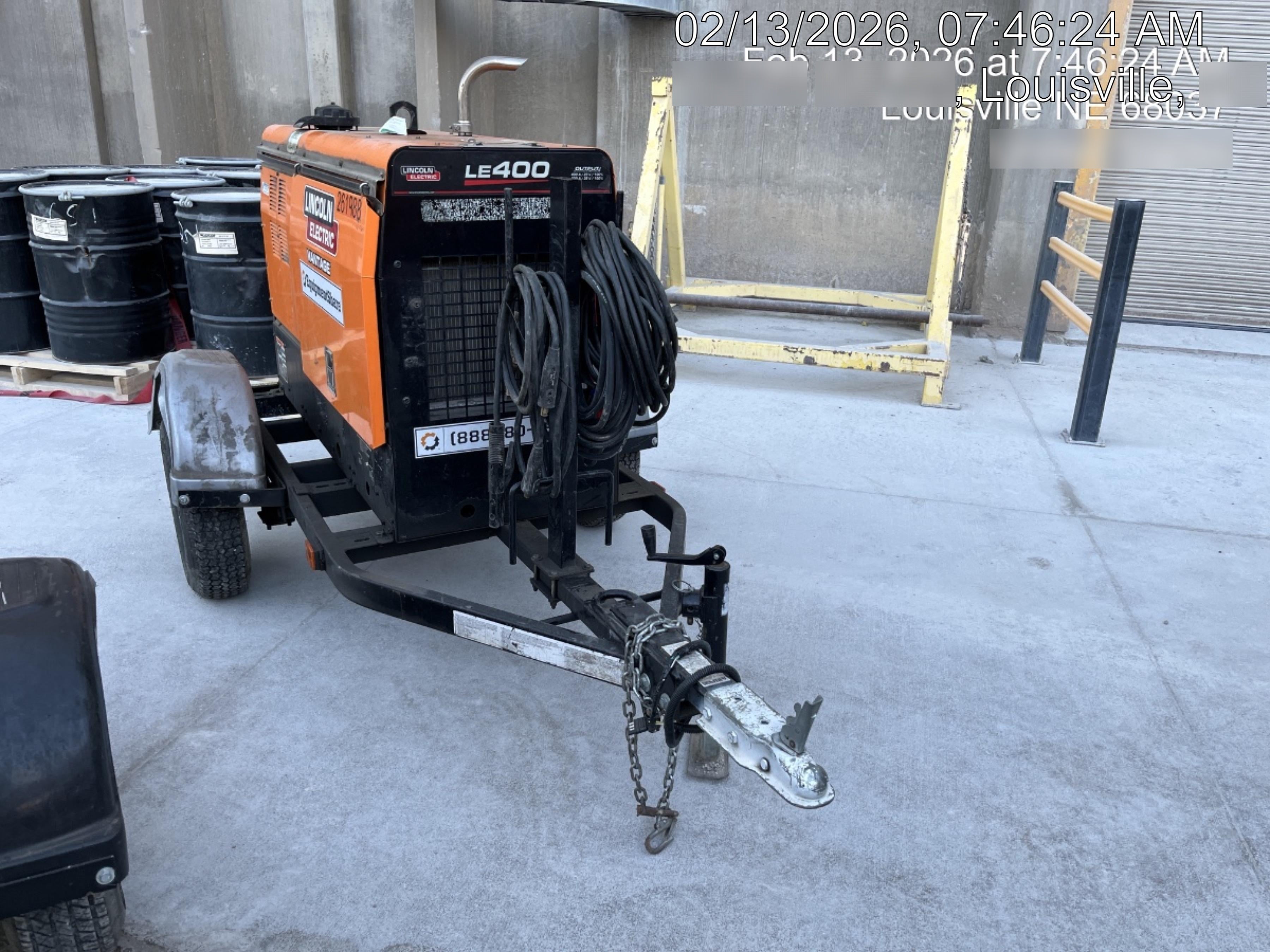 2022 Lincoln Electric LE400 Kubota V1505, Trlr, Cable Rack, Light Kit, ES Decals, T3