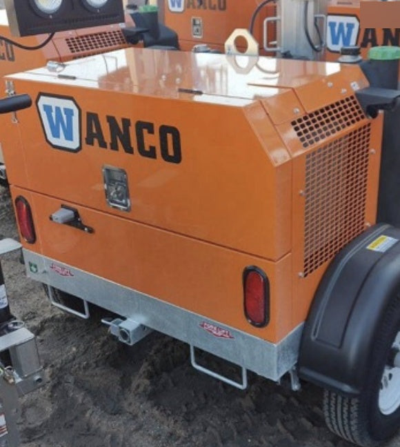 2023 Wanco WLTT-4MM4K Diesel, Deep Sea Controller, Shore Power Plug, Auto Start, (4) 350W LED Floodlights, 4kW Generator, 60 Gal Fuel Tank, 2" Ball, T3