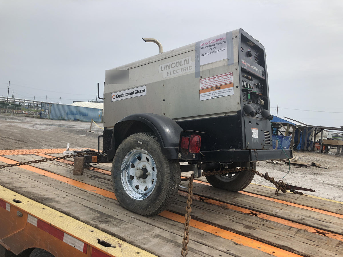 2019 Lincoln Electric Vantage 322 Welder Ready-Pak 3, Two wheel trailer, Fender and Light kit, Cable Rack