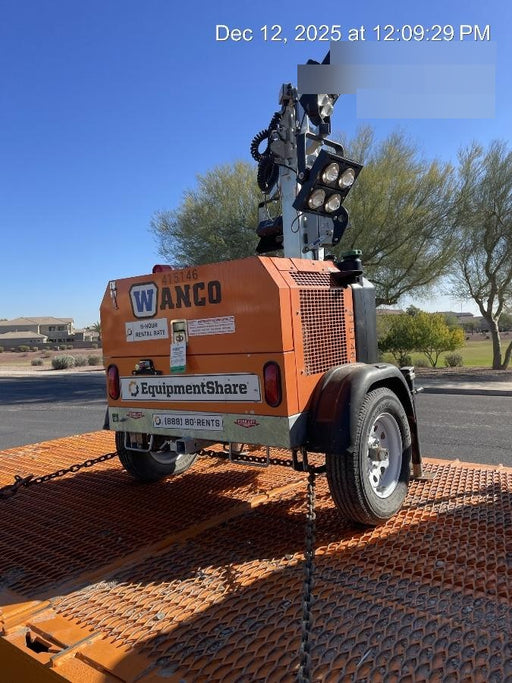 2024 Wanco WLTT-4MM4K Diesel, Deep Sea Controller, Shore Power Plug, Auto Start, (4) 350W LED Floodlights, 4kW Generator, 60 Gal Fuel Tank, 2" Ball, T3