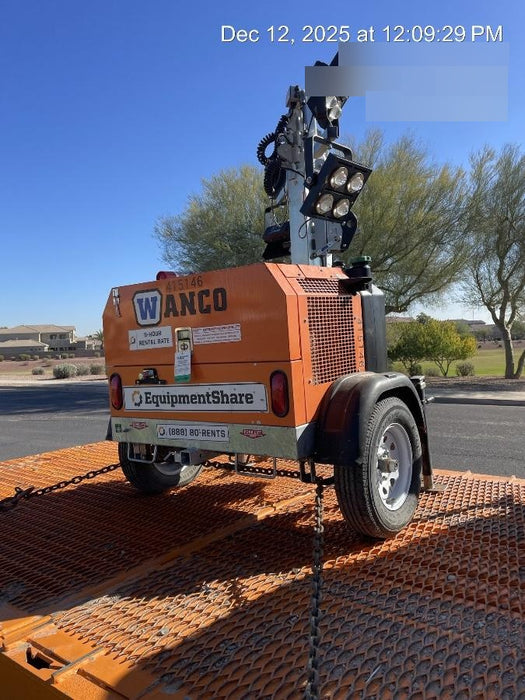 2024 Wanco WLTT-4MM4K Diesel, Deep Sea Controller, Shore Power Plug, Auto Start, (4) 350W LED Floodlights, 4kW Generator, 60 Gal Fuel Tank, 2" Ball, T3