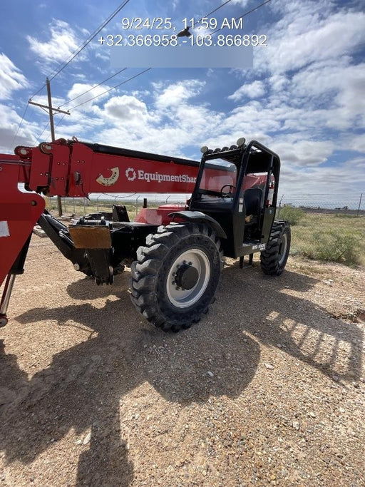 2020 Manitou MTA10055 Canopy, LED Work Lights, Solid Tires, Lift Hook, Beacon, Auxiliary Hydraulics w/66" Carriage and 60" Forks