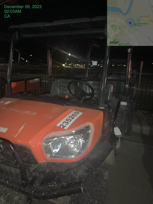 2022 Kubota RTV-X1140W-H Plastic Canopy, Windshield Acrylic Clear, LED Strobe Light, Wire Harness Kit, Back up Alarm
