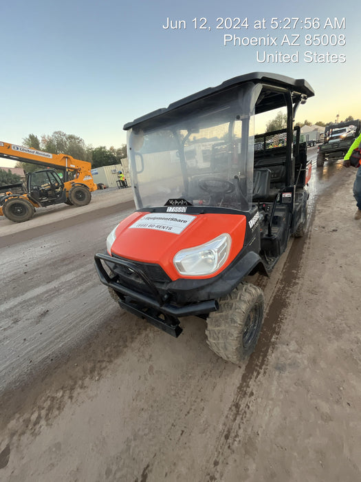 2021 Kubota RTV-X1140W-H Plastic Canopy, Windshield Acrylic Clear, LED Strobe Light, Wire Harness Kit, Back up Alarm