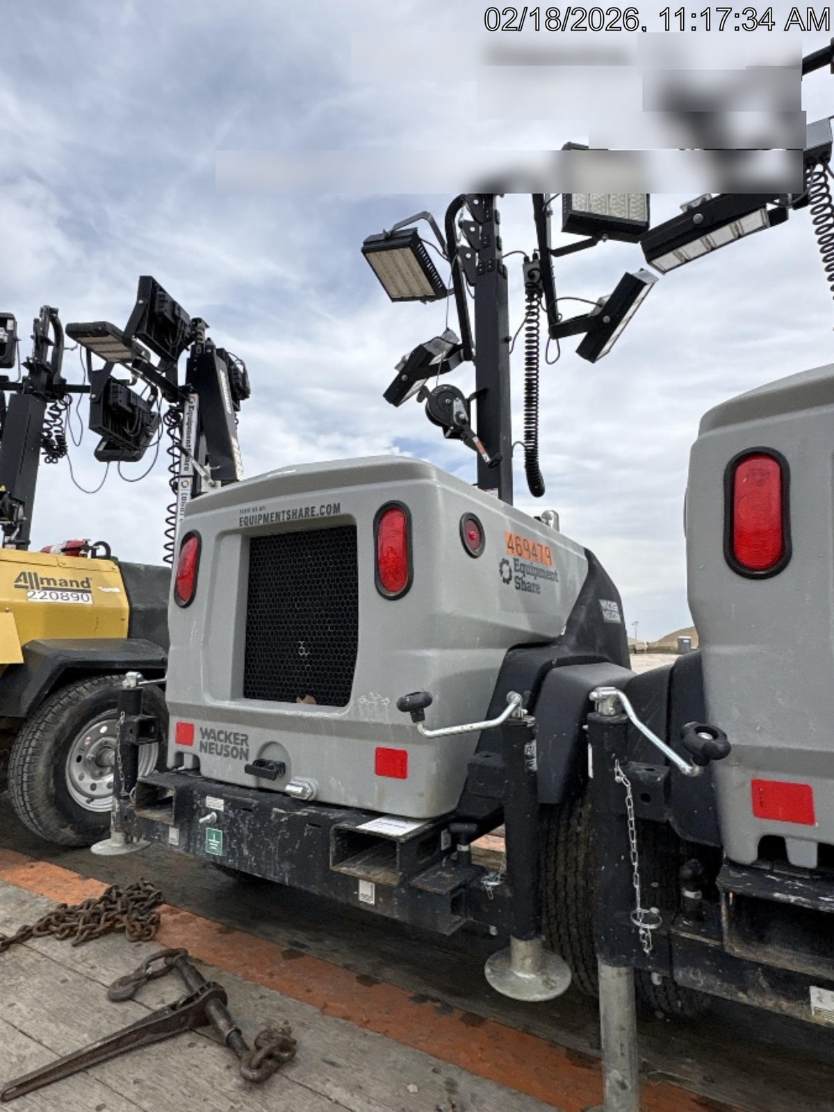 2024 Wacker Neuson LTT4 Diesel, Kohler KDW702, Deep Sea Controller, Auto Start, LED 320W, Bypass Outlet, T3
