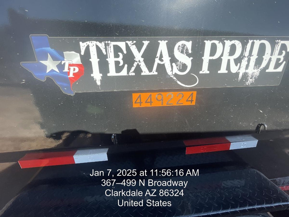 2025 TEXAS PRIDE TRAILERS 14'L x 7'W 5 Cu Yd Trunnion Hydraulic Dump