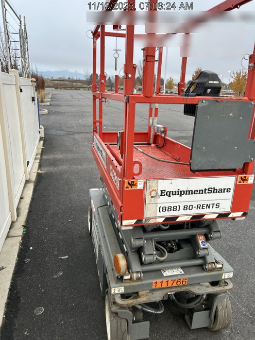 2020 Skyjack SJIII-3219 Solid NM Tires, Half height spring hinged entry gate, Dual Beacons, 800W Inverter