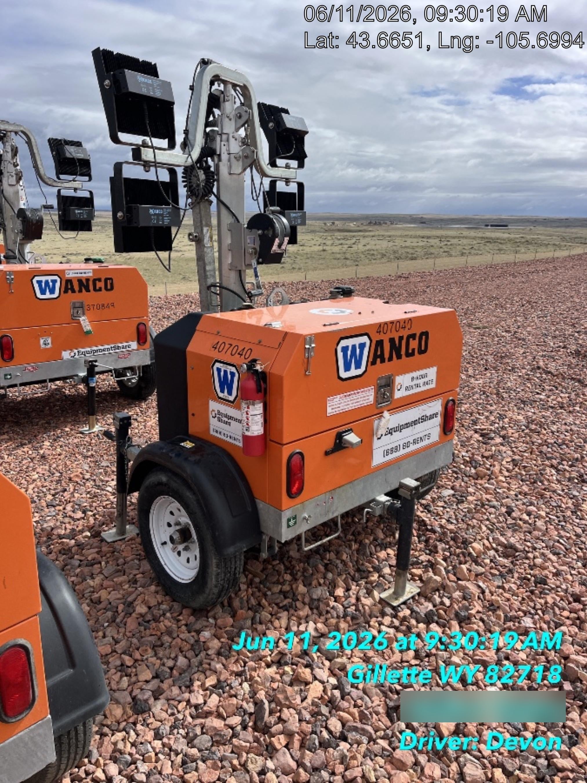 2024 Wanco WLTT-4MM4K Diesel, Deep Sea Controller, Shore Power Plug, Auto Start, (4) 350W LED Floodlights, 4kW Generator, 60 Gal Fuel Tank, 2" Ball, T3