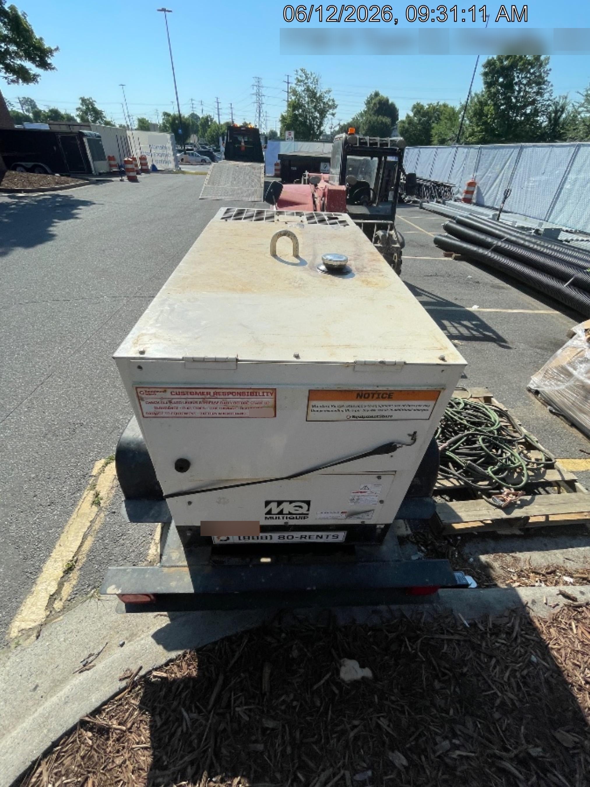 2019 Multiquip DLW400ESA4 Dual Pack, Trailer Mounted