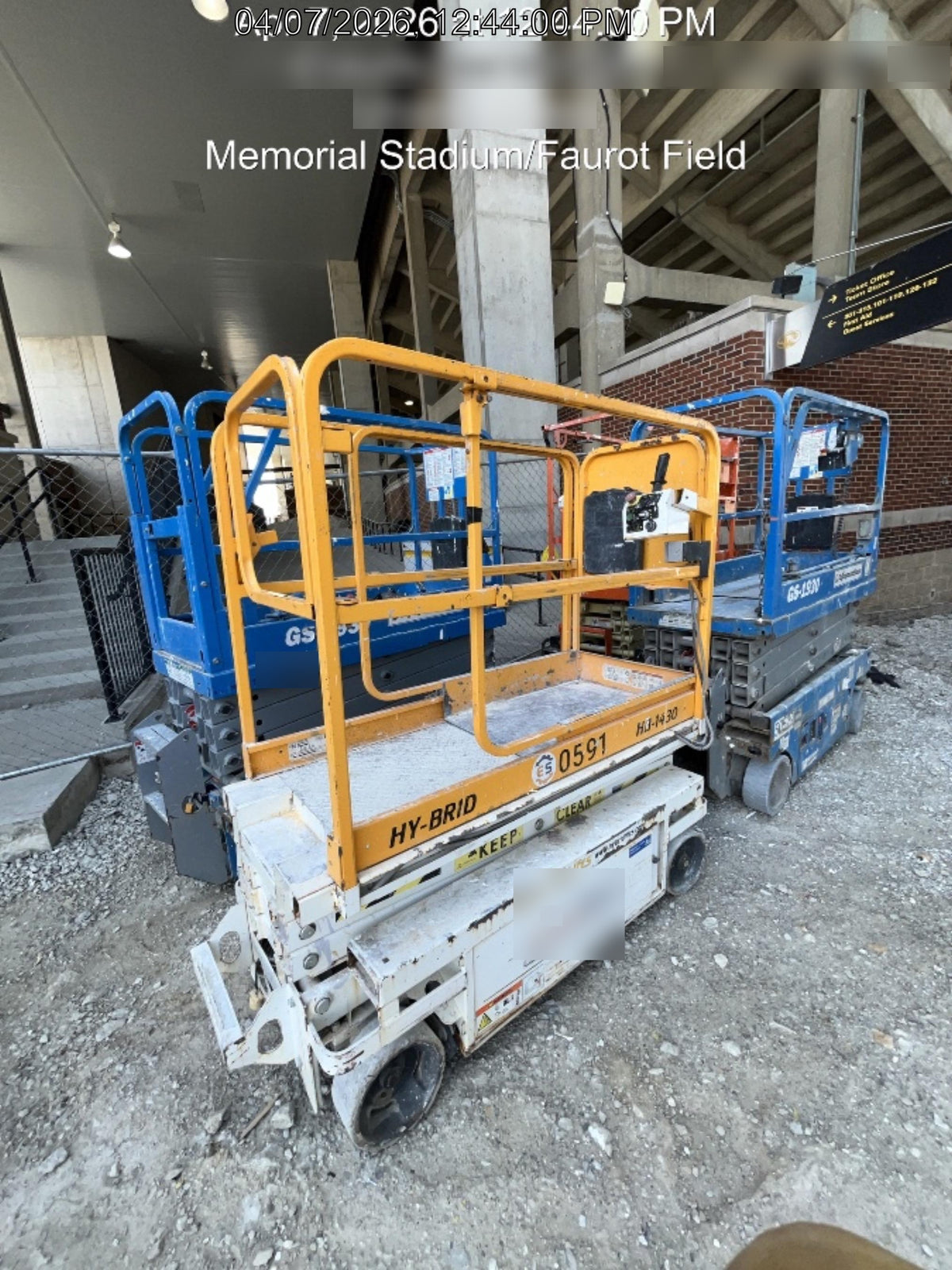 Custom Equipment HB-1430 Hy-Brid Scissor Lift
Platform capacity up to 670 lbs
Working height up to 20 ft
Weighs under 1,700 lbs
Non-marking wheels