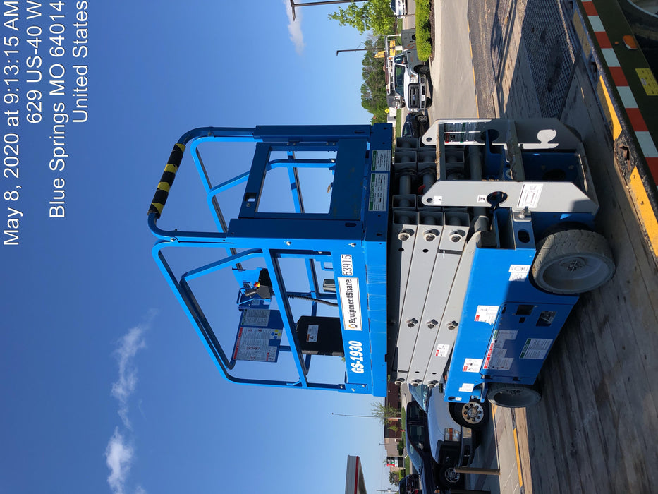 2020 Genie GS-1930 Solid Non Marking Tires, Beacon, Folding rails with half height swing gate