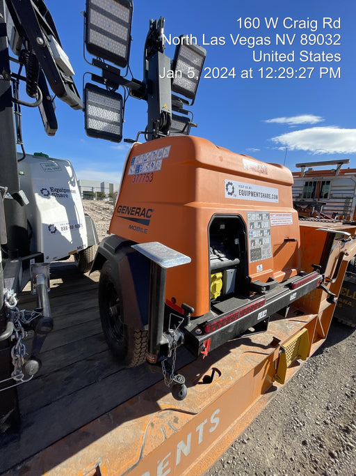 2023 Generac MLT2 Diesel, Flex Switch 120V Input, Powerzone Controller, 
(4) 320W LED Lights, 4kW Generator, 39.9 Gal Fuel Tank, 2" Ball, T3