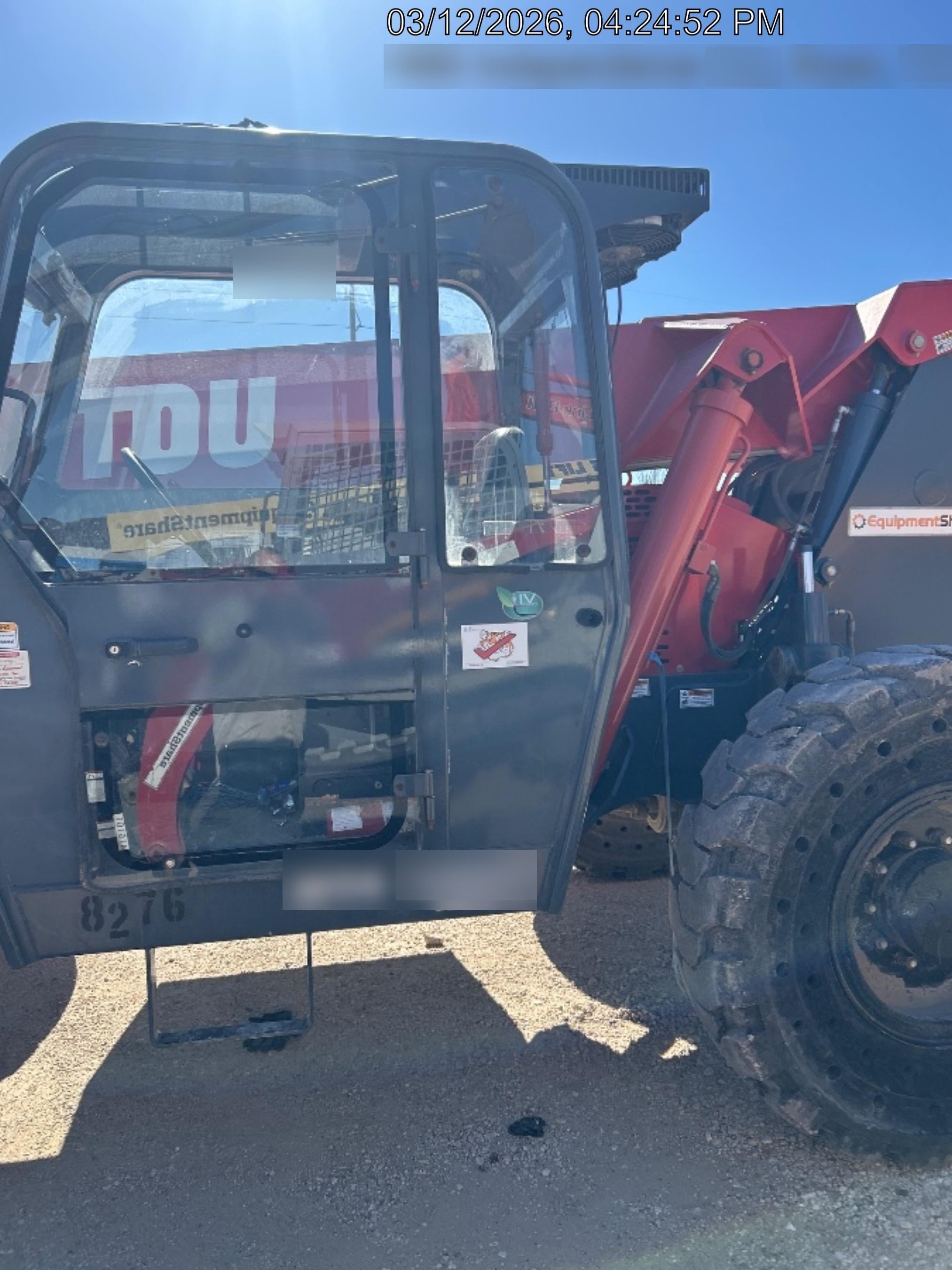2018 Manitou 12042 Manitou MTA 12042 w/Cab/Heat/AC, Work Lights/Strobe, Aux Hyd, Solid Tires, Lift Hook, 66" Carriage, 72" Forks