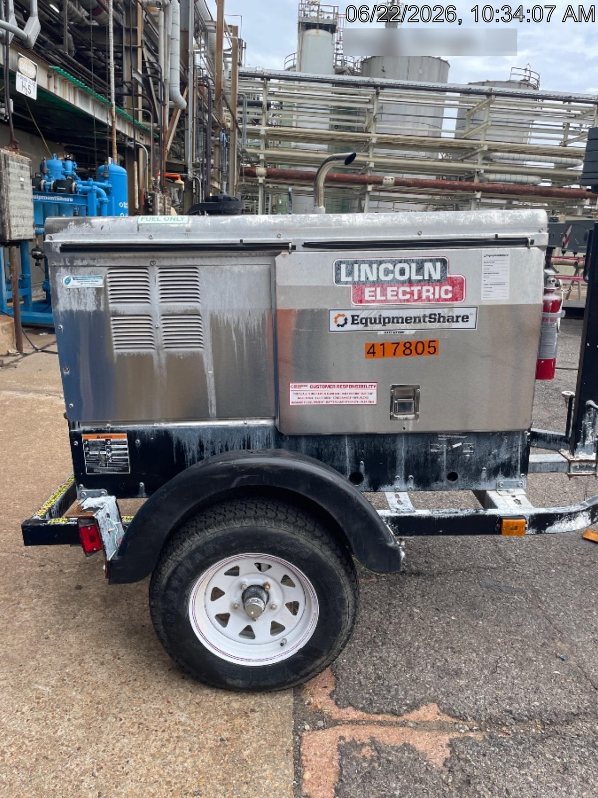 2024 Lincoln Electric LE400 Kubota V1505, Trlr, Cable Rack, Light Kit, ES Decals, T3