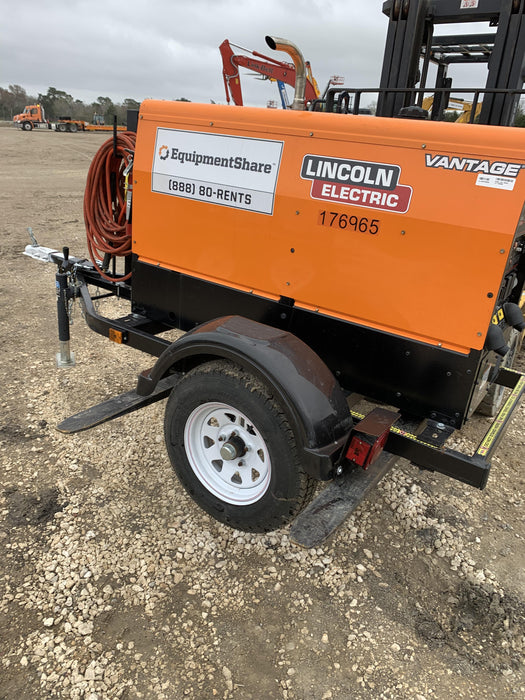 2021 Lincoln Electric Vantage 322 Vantage 322 Ready Pak 3 w/ Decals, ORANGE (includes trailer, cable rack, fender light kit) NO Telematics