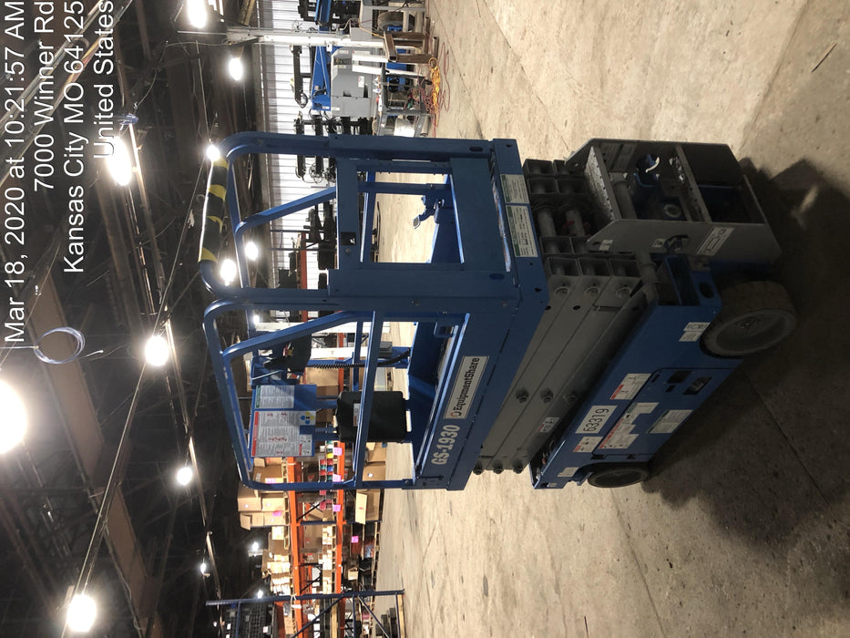 2020 Genie GS-1930 Solid Non Marking Tires, Beacon, Folding rails with half height swing gate