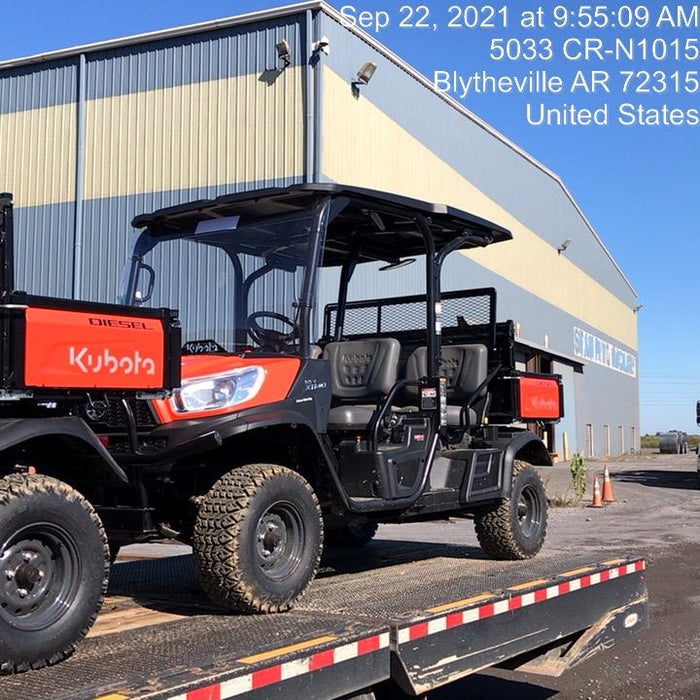 2021 Kubota RTV-X1140W-H Plastic Canopy, Windshield Acrylic Clear, LED Strobe Light, Wire Harness Kit, Back up Alarm
