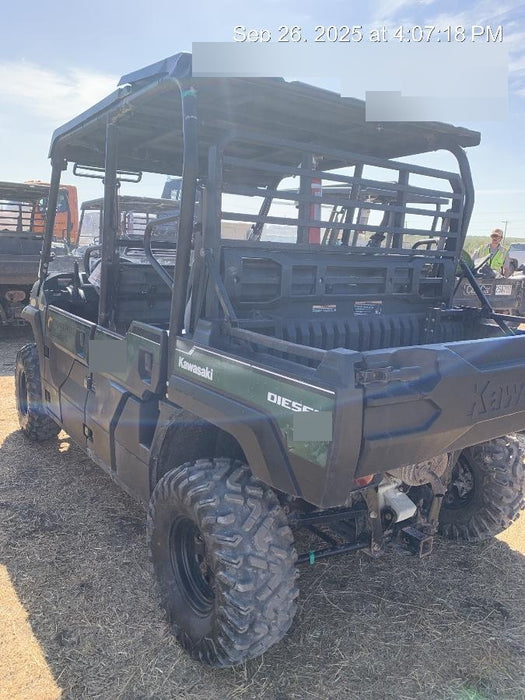 Kawasaki Mule PRO-DXT Standard Options, Backup Alarm, Beacon, Plastic Hard Top, Poly Windshield, Horn Kit