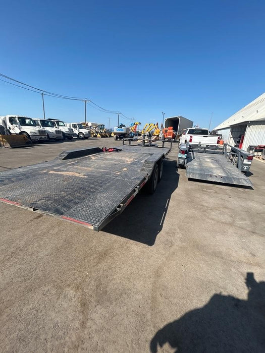 2025 TEXAS PRIDE TRAILERS 21' Lowboy Gravity Tilt Bed 14K Bumper Pull Trailer