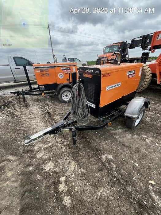 2022 Lincoln Electric LE400 Kubota V1505, Trlr, Cable Rack, Light Kit, ES Decals, T3