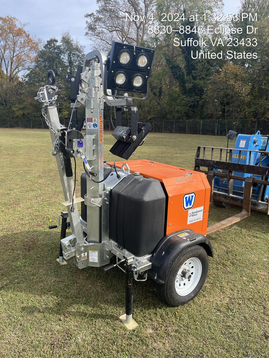 2024 Wanco WLTT-4MM4K Diesel, Deep Sea Controller, Shore Power Plug, Auto Start, (4) 350W LED Floodlights, 4kW Generator, 60 Gal Fuel Tank, 2" Ball, T3