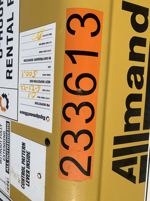 2022 Allmand NLV3GR (4) LED Light Fixture 350W, 23' Vertical Mast, 3kW Prime, Towable, Deep Sea L401, Leveling Jacks, Yanmar T4F 5.8hp